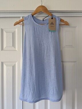 PrAna Light Blue Leesha Tank Top XL Activewear Workout Gorpcore Outdoors